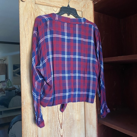 Rails cropped button down with tie - Picture 2 of 3